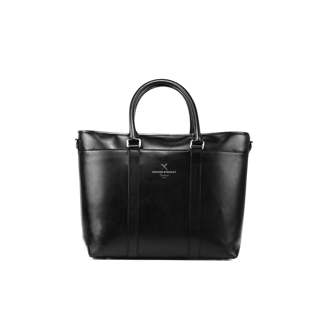 Badalona Tote Bag in All Black Italian Calf Leather