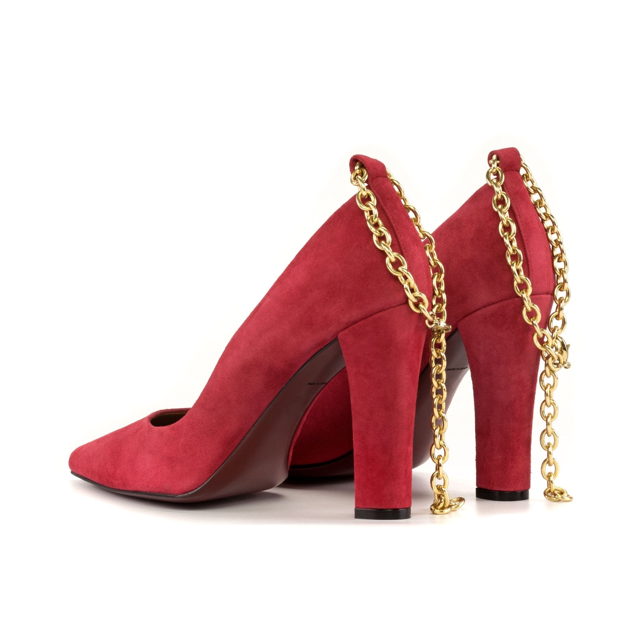 Stunning Deep Red Stuart Weitzman apprx 4in heels. | Heels, Dorothy red  shoes, Crystal heels