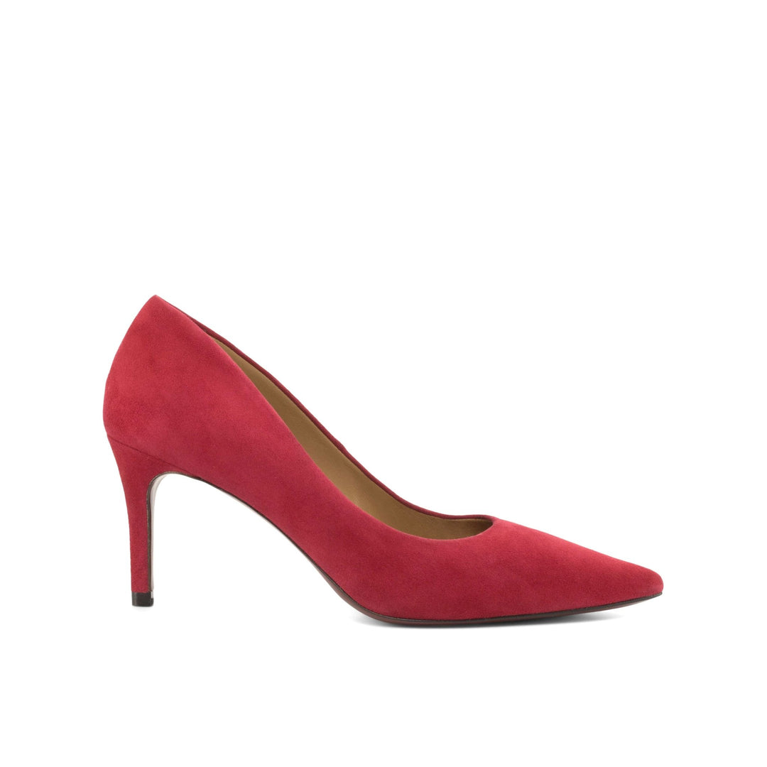 Harmonie 3 Inch Heels in Passion Red Suede