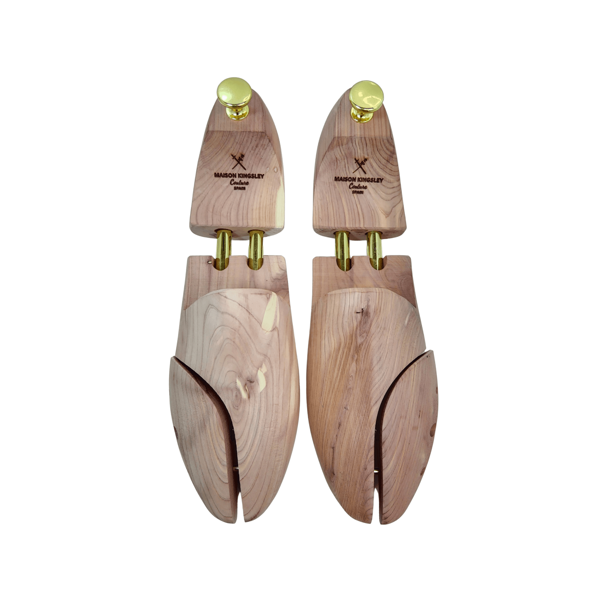 Maison Kingsley Men's Double Monk Boots in Sartorial Nailhead and Dark Brown Painted Calf - Maison de Kingsley Couture Harmonie et Fureur Spain