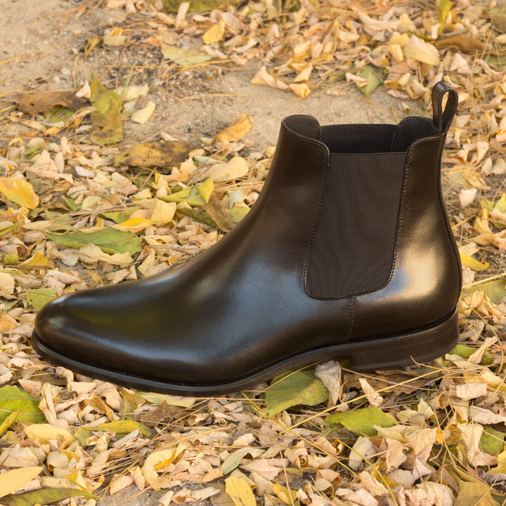Men's Black Chelsea Boots in Italian Calf
