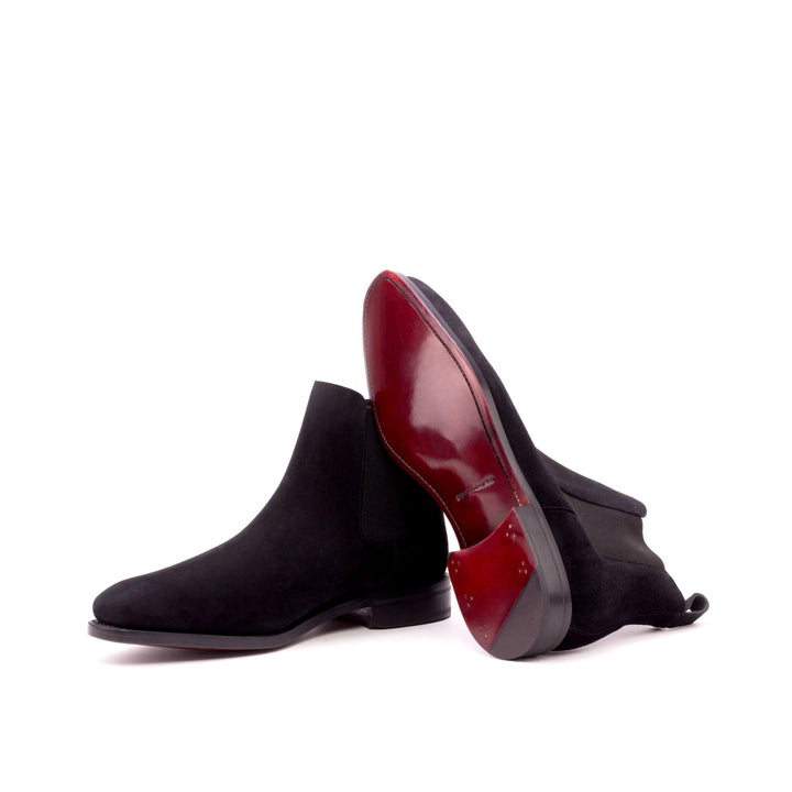 Men's Black Suede Chelsea Boots with Red Sole - Maison de Kingsley Couture Harmonie et Fureur Spain