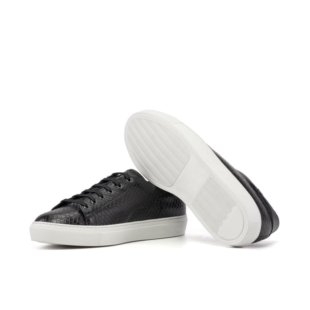 Men's Coupe-Bas Sneakers in Black Python