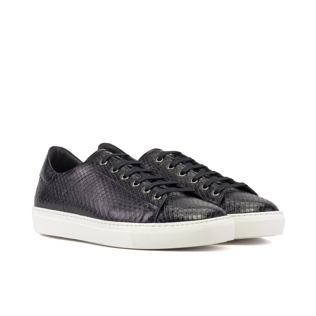 Men's Coupe-Bas Sneakers in Black Python
