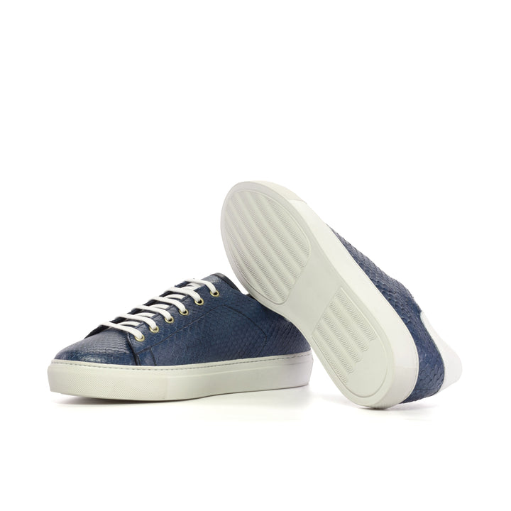 Men's Coupe-Bas Sneakers in Blue Python