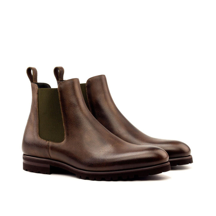 Men's Dark Brown Full Grain Chelsea Boots with Commando Sole - Maison de Kingsley Couture Harmonie et Fureur Spain
