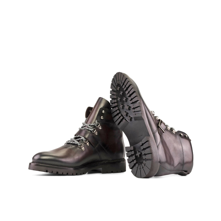 Men's MKC Fastlane Dark Brown Box Calf Hiking Boots with Commando Sole