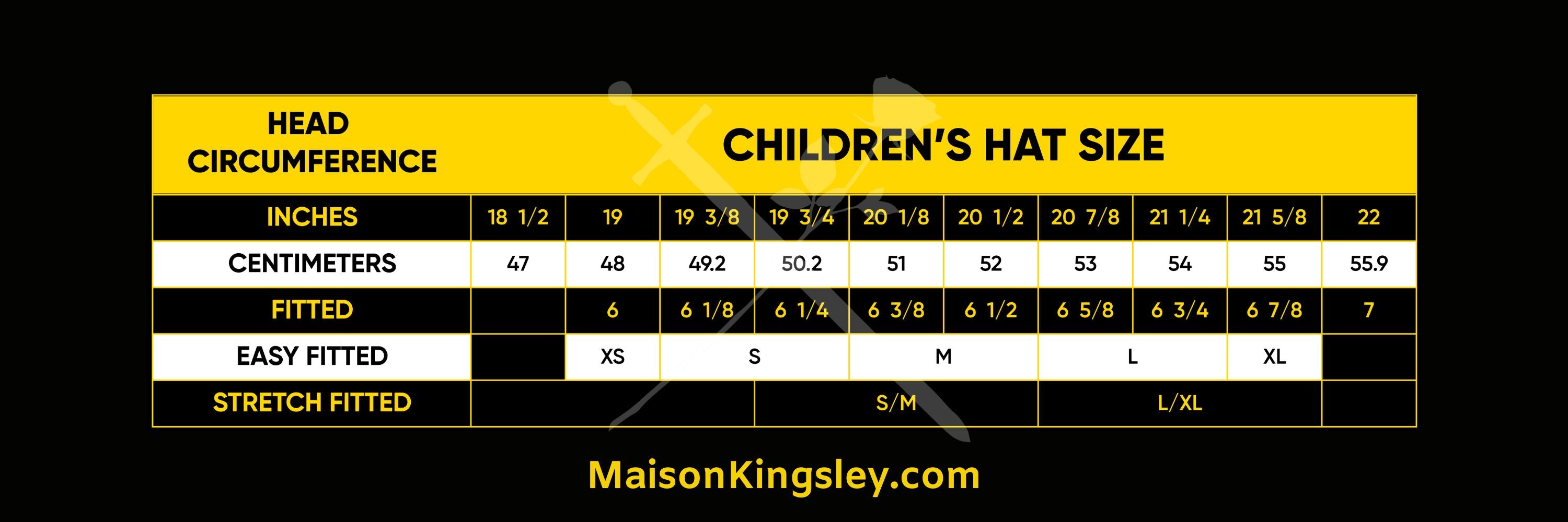 Children's Fedora Hat Sizes Maison Kingsley
