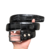 Black Alligator Belt 1.5 Inch