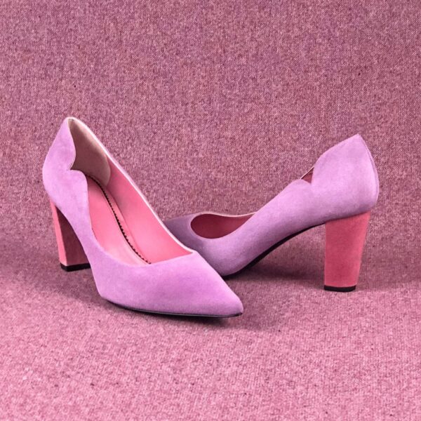 Brielle 70mm Heels in Hydrangea and Violet Suede