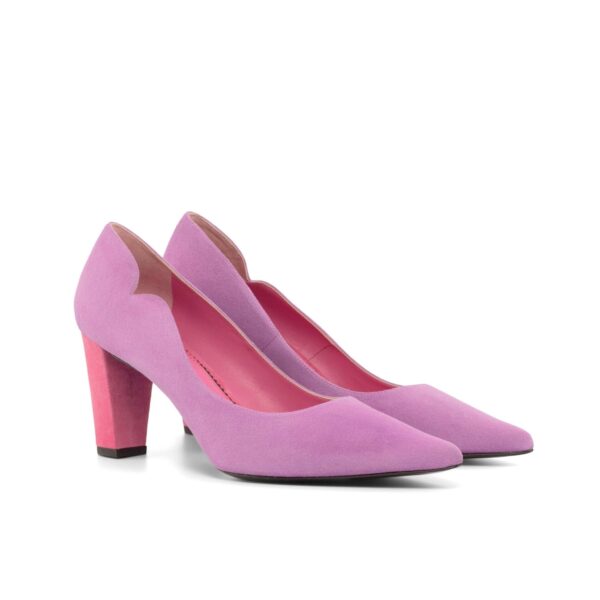 Brielle 70mm Heels in Hydrangea and Violet Suede