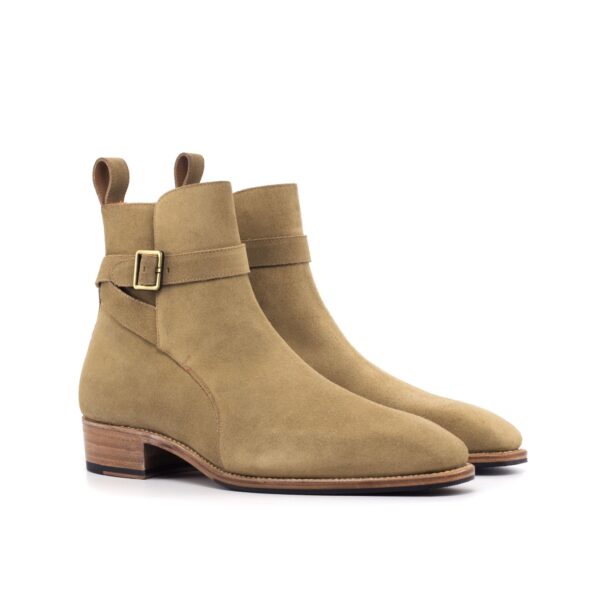 Camel Lux Suede High Heel Men's Jodhpur Boots