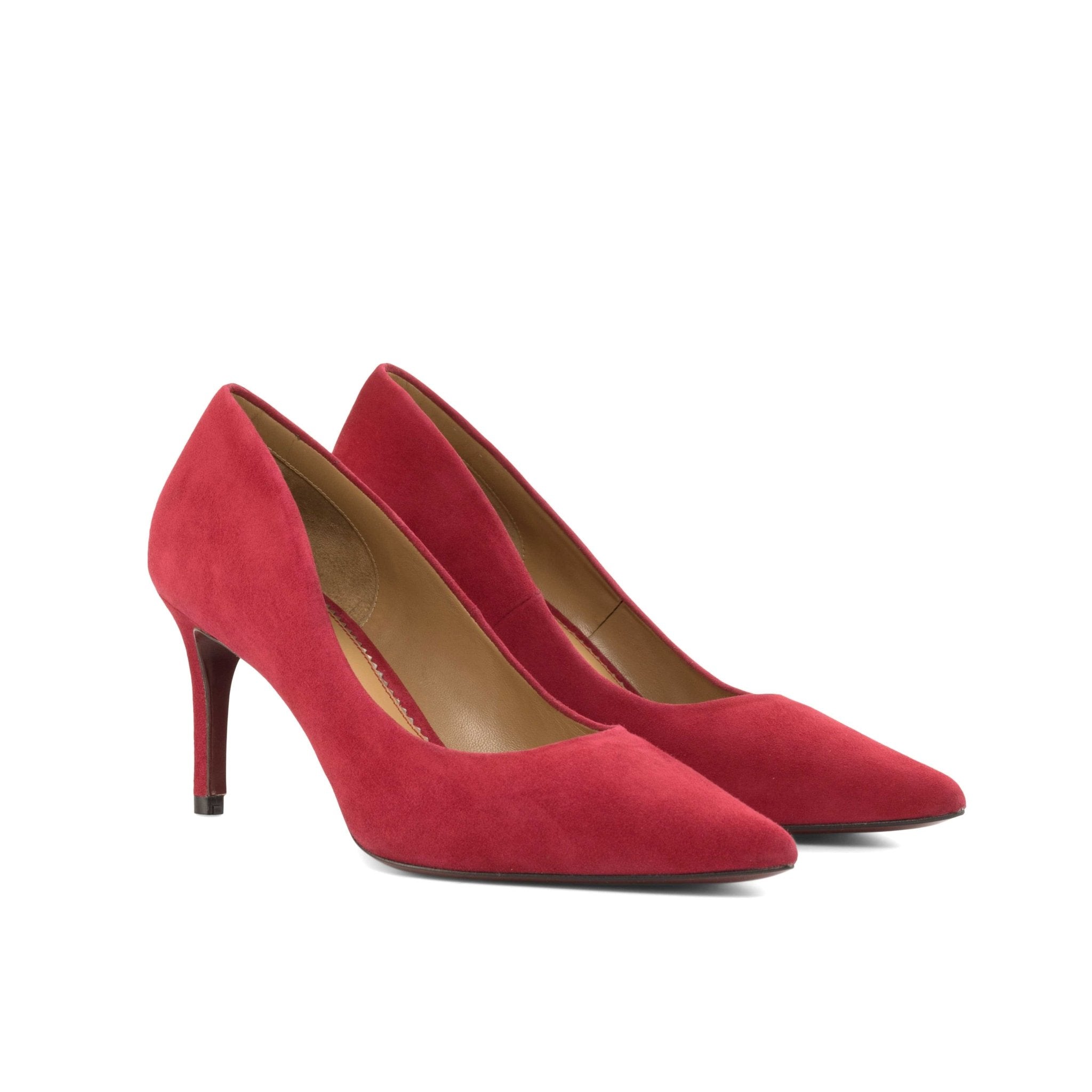 3 inch red pumps best sale