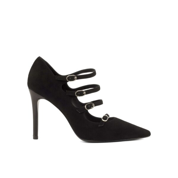 Melanie 100mm Heels in Black Suede