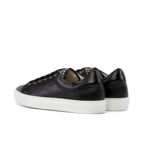 Men's Coupe-Bas Sneaker in Full Grain and Houndstooth