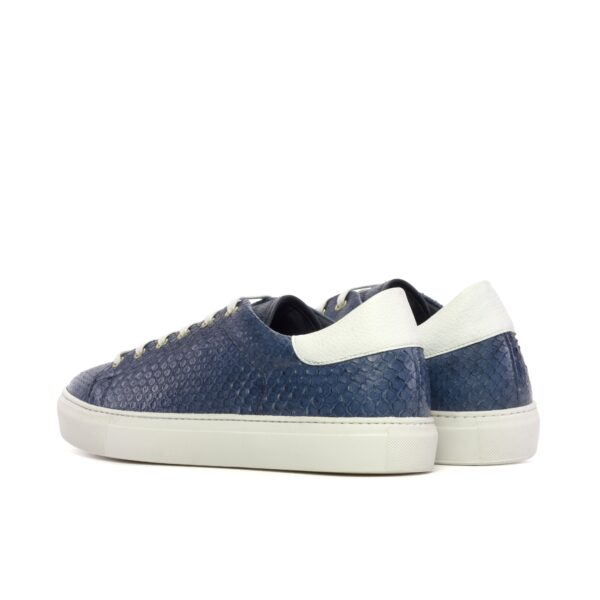 Men's Coupe-Bas Sneakers in Blue Python