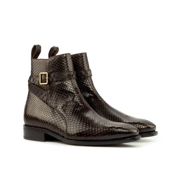 Men's Dark Brown Exotic Python Jodhpur Boot