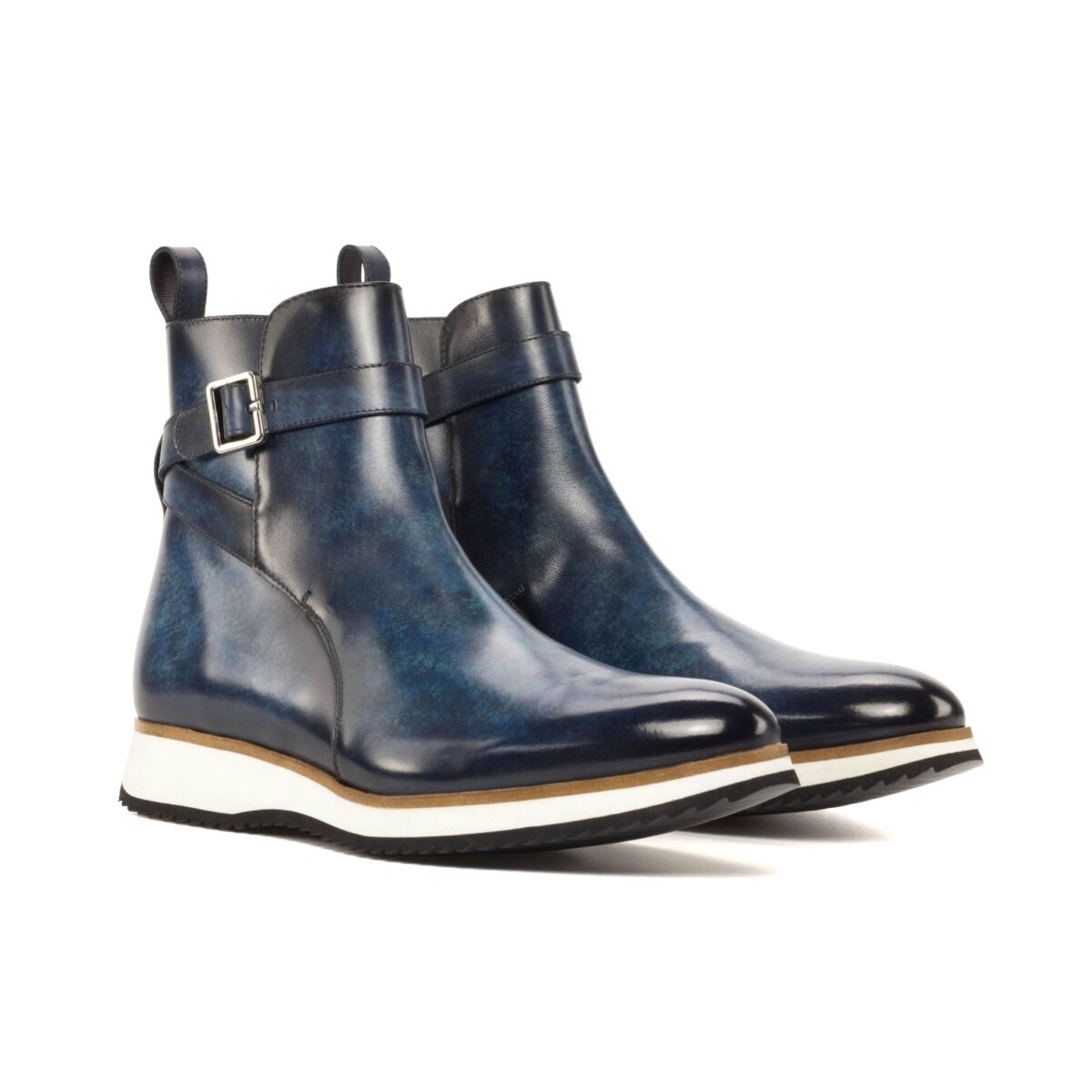 Men's Denim Blue Patina Jodhpur Boots with Xtralight Running Sole