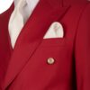 Men's Elite Collection Red Peak Lapel Double Breasted Two Piece Suit