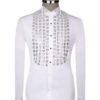 Men's Embellished Rhinestone Tuxedo Shirt