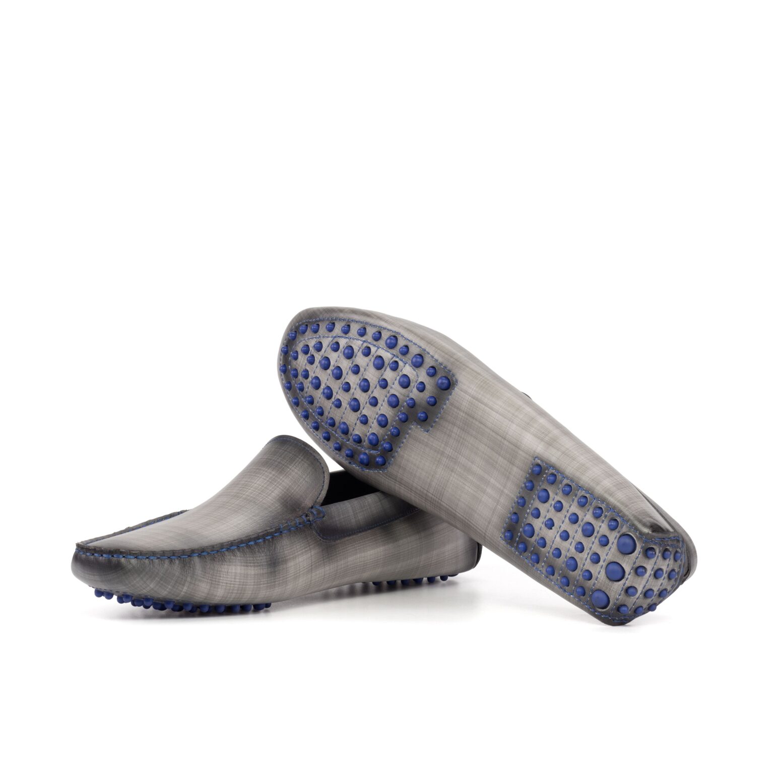 Men's Grey Patina Driving Loafers