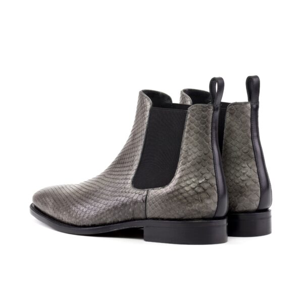 Men's Grey Python Chelsea Boots