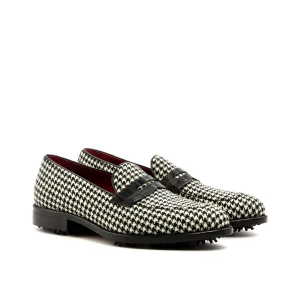 Men's Houndstooth Golf Loafers