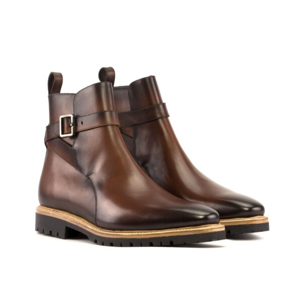 Men's Jodhpur Boots in Brown Calf with Commando Sole