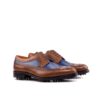 Men's Medium Brown and Navy Wingtip Golf Shoes