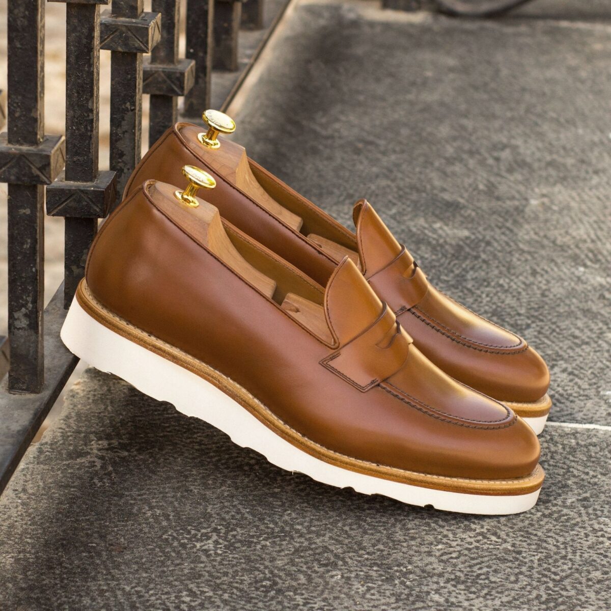 Men's Medium Brown Loafer with Sneaker Sole