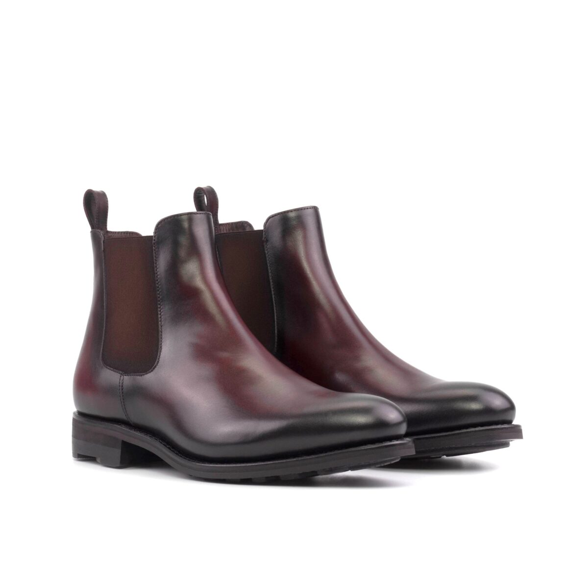 Men's MKC Fastlane Burgundy Calf Chelsea Boot with Rocky Commando Sole