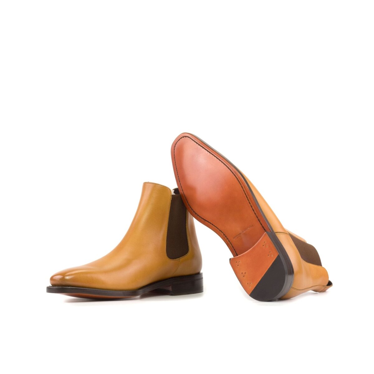 Men's MKC Fastlane Chelsea Boot in Mustard with Toe Polishing