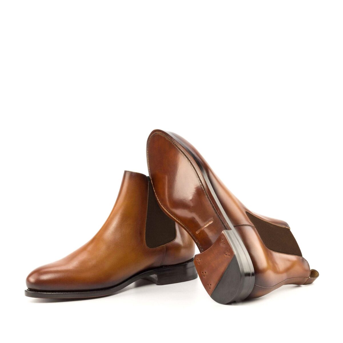 Men's MKC Fastlane Chelsea Boots in Cognac Calf Leather