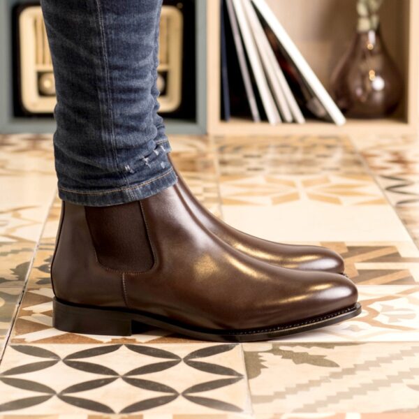 Men's MKC Fastlane Chelsea Boots in Dark Brown Goodyear Welt