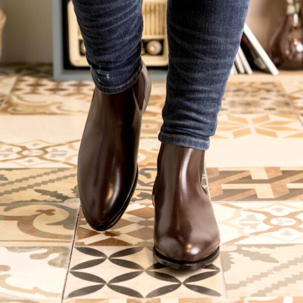 Men's MKC Fastlane Chelsea Boots in Dark Brown Goodyear Welt