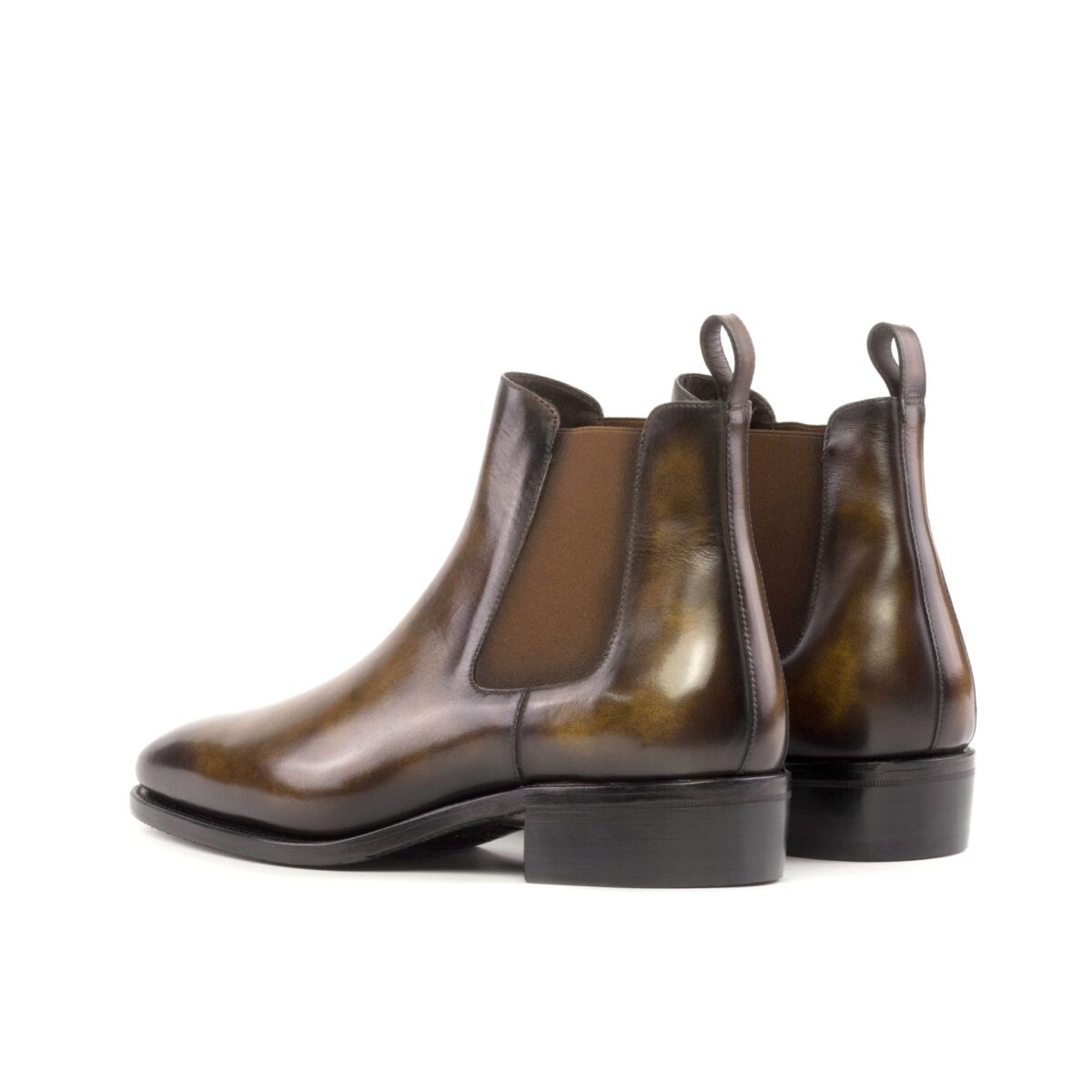 Men's MKC Fastlane Chelsea Boots in Tobacco Patina with High Heel