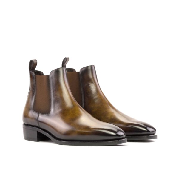 Men's MKC Fastlane Chelsea Boots in Tobacco Patina with High Heel