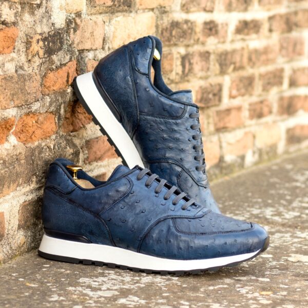 Men's Navy Blue Ostrich Scarpa Jogging Sneaker