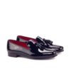 Men's Ronde Black Calf Patent Leather Smoking Slippers