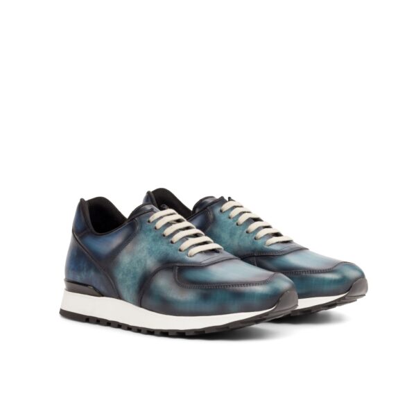 Mens Scarpa Jogging Sneakers in Mixed Blue Patina