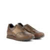 Men's Scarpa Jogging Sneakers in Brown Croco Print Calf