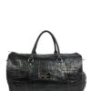 XXL Black Alligator Duffle Bag by Maison Kingsley