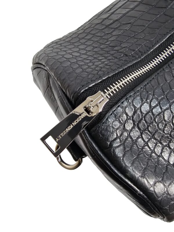 XXL Black Alligator Duffle Bag by Maison Kingsley