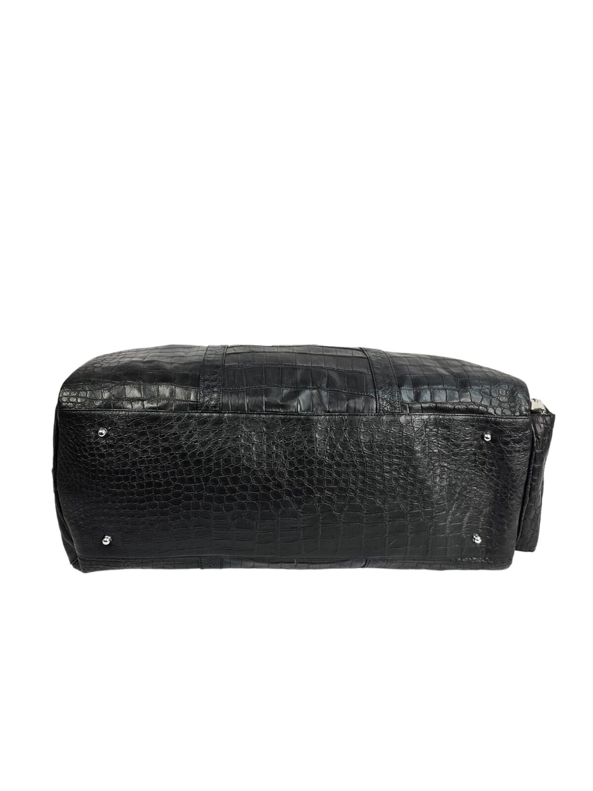 XXL Black Alligator Duffle Bag by Maison Kingsley