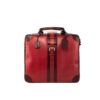 Zaragoza Travel Tote in Burgundy and Red Tartan