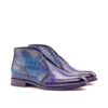 's Chukka Boots in Purple and Blue Patina 2