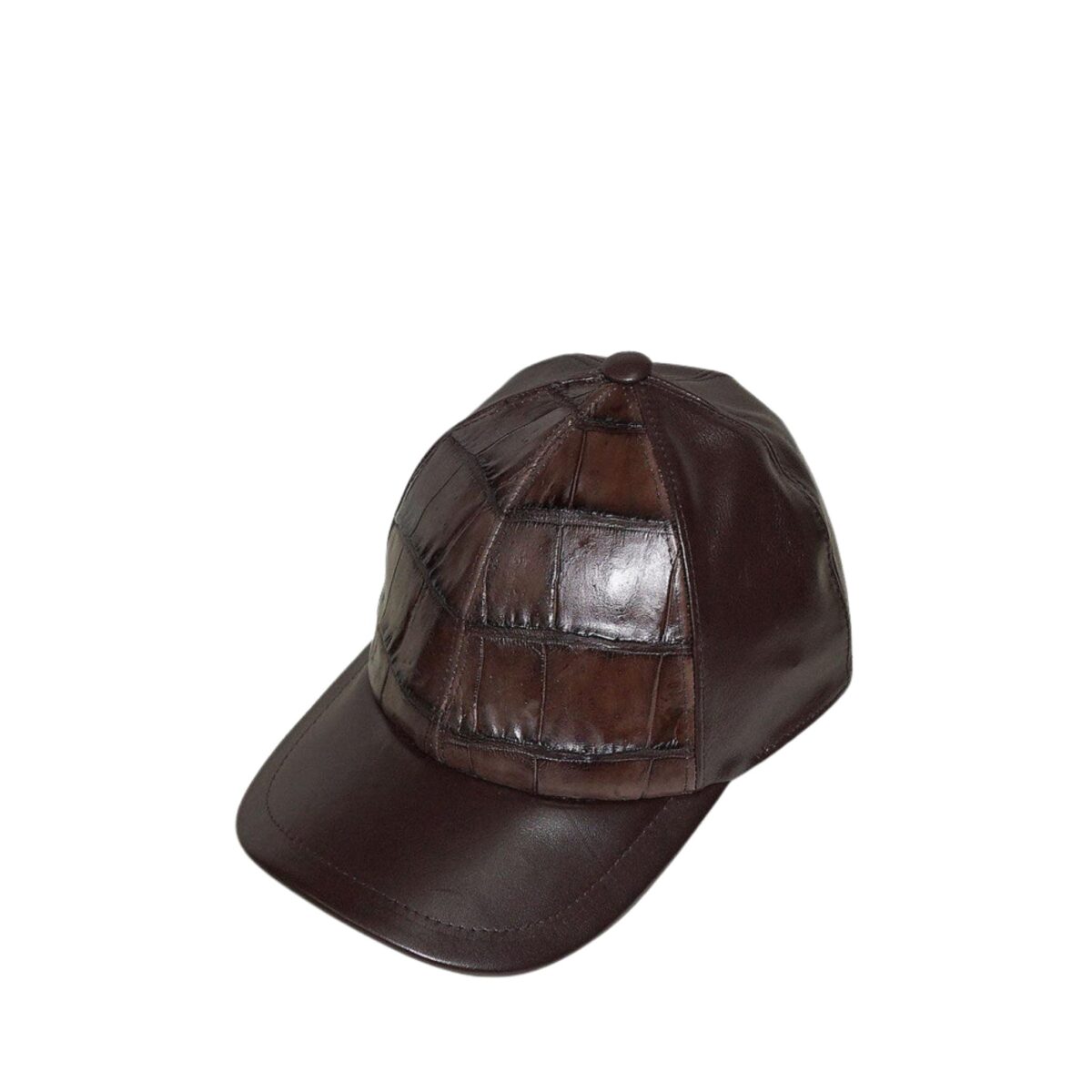 Brown Alligator Hat by Maison Kingsley