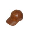 Cognac Alligator Hat by Maison Kingsley