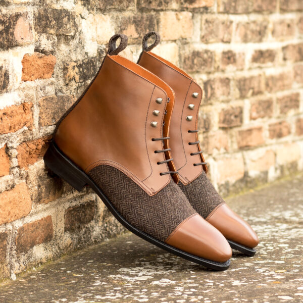 Men's Brown and Herringbone Jump Boots