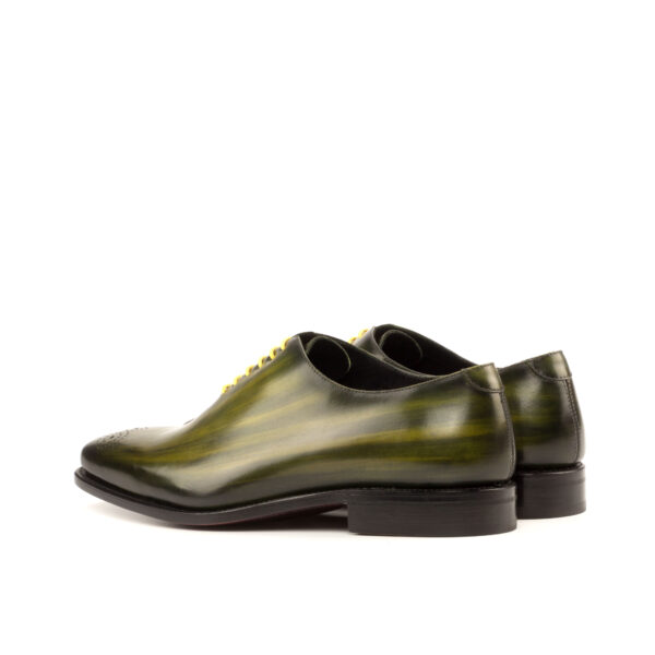 Men's Khaki Green Whole Cut Patina Dress Shoe